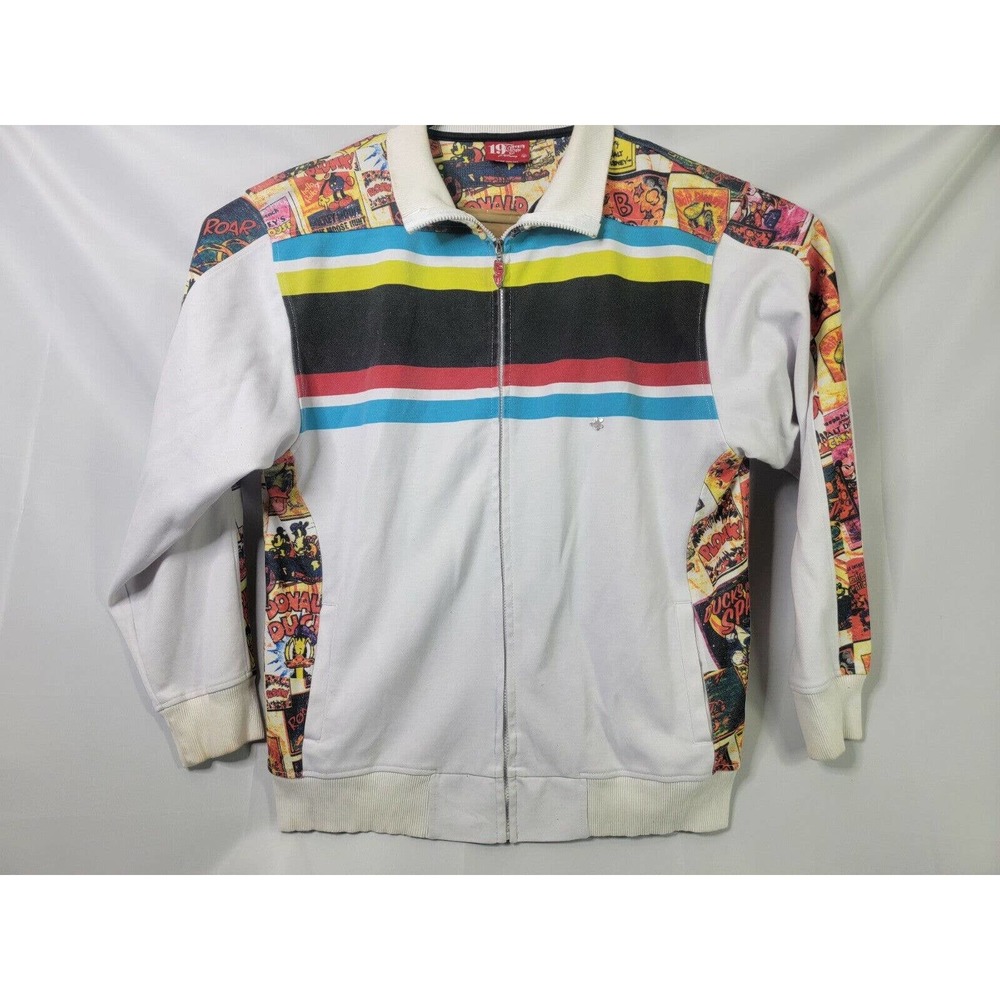 1928 Disney Parks Mickey Mouse Retro Comic Book Track Jacket Mens 2XL